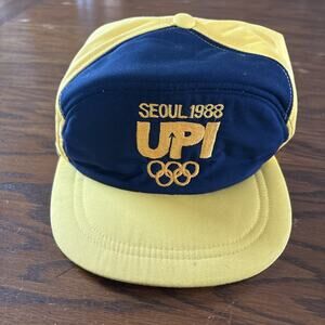 Seoul 1988 Olympic UPI Cap Trucker Hat Dead Stock Vintage